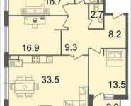 4-комнатная квартира площадью 109.2 кв.м, Серебрякова, 11-13, корп.2 | цена 15 826 902 руб. | www.metrprice.ru