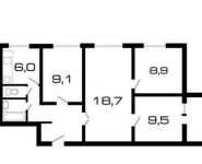 4-комнатная квартира площадью 64 кв.м, Пролетарский просп., 2 | цена 8 600 000 руб. | www.metrprice.ru