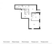 2-комнатная квартира площадью 63.3 кв.м, Ленинский проспект, 20 | цена 6 235 050 руб. | www.metrprice.ru