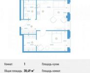 1-комнатная квартира площадью 38.5 кв.м, Кожевнический пр., 4 | цена 13 762 485 руб. | www.metrprice.ru
