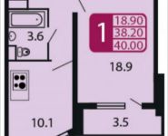 1-комнатная квартира площадью 40 кв.м, Струве ул. | цена 2 880 000 руб. | www.metrprice.ru