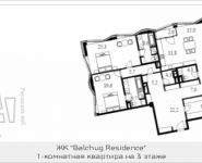 1-комнатная квартира площадью 229 кв.м в МФК "Balchug Residence", Садовническая, владение 31, корп.3 | цена 122 268 825 руб. | www.metrprice.ru