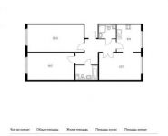 3-комнатная квартира площадью 89.6 кв.м, | цена 8 359 680 руб. | www.metrprice.ru