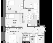 3-комнатная квартира площадью 86.02 кв.м, Сущёвский Вал, корп.3 | цена 22 270 000 руб. | www.metrprice.ru