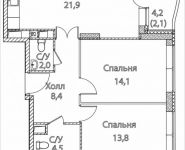 3-комнатная квартира площадью 68 кв.м, Юго-Восточный административный округ, район Лефортово, жилой квартал Символ, к4 | цена 13 736 000 руб. | www.metrprice.ru