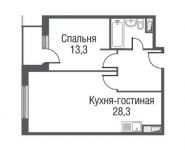 1-комнатная квартира площадью 54.8 кв.м, Серебрякова пр. | цена 10 478 168 руб. | www.metrprice.ru