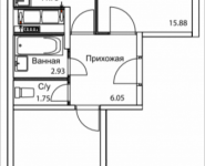 2-комнатная квартира площадью 59.82 кв.м, 2-я Муравская, корп.8 | цена 7 308 808 руб. | www.metrprice.ru