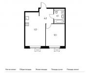 1-комнатная квартира площадью 40.1 кв.м,  | цена 5 208 990 руб. | www.metrprice.ru