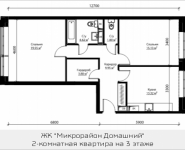 2-комнатная квартира площадью 68.05 кв.м, ул. Донецкая, 30, корп.1 | цена 9 110 943 руб. | www.metrprice.ru