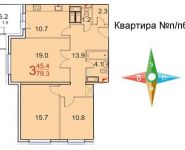 3-комнатная квартира площадью 79 кв.м, Радио ул. (Зеленоград), 2309 | цена 7 970 000 руб. | www.metrprice.ru