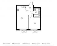 1-комнатная квартира площадью 38.2 кв.м,  | цена 3 537 320 руб. | www.metrprice.ru
