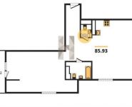 2-комнатная квартира площадью 85.93 кв.м, ул Тайнинская, д. 9 | цена 13 682 016 руб. | www.metrprice.ru