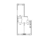 2-комнатная квартира площадью 56.9 кв.м, улица Мира, 2 | цена 3 838 190 руб. | www.metrprice.ru