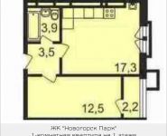 1-комнатная квартира площадью 39 кв.м, Ивановская, 8Д | цена 3 440 800 руб. | www.metrprice.ru