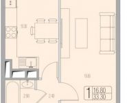 1-комнатная квартира площадью 33 кв.м в ЖК "Березовая Аллея", Берёзовая аллея, 17Ас27 | цена 4 635 226 руб. | www.metrprice.ru