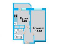 1-комнатная квартира площадью 33.9 кв.м, Рупасовский 2-й пер., 3 | цена 3 590 220 руб. | www.metrprice.ru