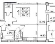 1-комнатная квартира площадью 40.1 кв.м, Радиоцентр-5 ул., 3 | цена 2 650 000 руб. | www.metrprice.ru
