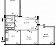 3-комнатная квартира площадью 74 кв.м, Просвещения ул. | цена 4 119 022 руб. | www.metrprice.ru