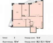 3-комнатная квартира площадью 123 кв.м, Донецкая улица, 30с29 | цена 10 701 000 руб. | www.metrprice.ru