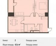 2-комнатная квартира площадью 63.6 кв.м, Новодмитровская улица, 5А | цена 13 934 760 руб. | www.metrprice.ru
