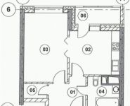 1-комнатная квартира площадью 40.6 кв.м, Ходынская улица, 2с9 | цена 7 171 731 руб. | www.metrprice.ru
