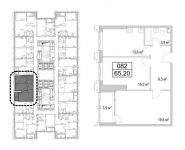 2-комнатная квартира площадью 64 кв.м, Новодмитровская улица, д. 2 | цена 11 632 757 руб. | www.metrprice.ru