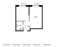 1-комнатная квартира площадью 41.6 кв.м, Летчика Грицевца ул. | цена 3 390 400 руб. | www.metrprice.ru