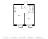 1-комнатная квартира площадью 35.9 кв.м,  | цена 4 329 540 руб. | www.metrprice.ru