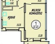 1-комнатная квартира площадью 41.4 кв.м в ЖК "Московские Водники", Набережная улица, 23к1 | цена 3 474 000 руб. | www.metrprice.ru