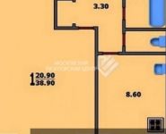 1-комнатная квартира площадью 40 кв.м, Ратная ул., 2К1 | цена 5 600 000 руб. | www.metrprice.ru