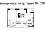 2-комнатная квартира площадью 57.7 кв.м, Нововладыкинский проезд, 1к4 | цена 8 762 178 руб. | www.metrprice.ru