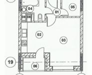 1-комнатная квартира площадью 33.4 кв.м, Талдомская улица, 17к1 | цена 6 322 982 руб. | www.metrprice.ru