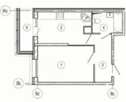 1-комнатная квартира площадью 36.8 кв.м, Ходынская улица, 2с9 | цена 3 244 212 руб. | www.metrprice.ru