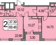 2-комнатная квартира площадью 70 кв.м, Строителей ул., 3 | цена 7 999 000 руб. | www.metrprice.ru