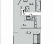 1-комнатная квартира площадью 32 кв.м, Рязанский просп., 2С4 | цена 5 531 808 руб. | www.metrprice.ru