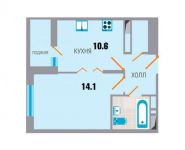 1-комнатная квартира площадью 35.8 кв.м, Рупасовский 2-й пер, 3 | цена 2 792 400 руб. | www.metrprice.ru