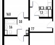 2-комнатная квартира площадью 58.8 кв.м, Генерала Белова, вл 28 | цена 8 731 800 руб. | www.metrprice.ru