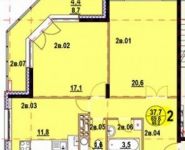 2-комнатная квартира площадью 69.6 кв.м, Красный пер., 4 | цена 4 067 200 руб. | www.metrprice.ru
