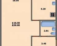 1-комнатная квартира площадью 30 кв.м, Кожуховская 5-я ул., 34К1 | цена 5 800 000 руб. | www.metrprice.ru