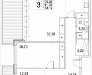 3-комнатная квартира площадью 111 кв.м, Лазоревый пр., 3, корп.6 | цена 34 410 000 руб. | www.metrprice.ru