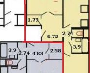 2-комнатная квартира площадью 62 кв.м, Кутузовская ул., 4A | цена 5 800 000 руб. | www.metrprice.ru