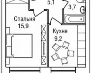 1-комнатная квартира площадью 34 кв.м, 3-й Силикатный проезд, вл. 4, корп. 2 | цена 6 693 555 руб. | www.metrprice.ru