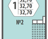 1-комнатная квартира площадью 32.7 кв.м, Березовая аллея, 17 | цена 5 137 889 руб. | www.metrprice.ru