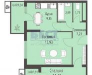 2-комнатная квартира площадью 55 кв.м, Родниковая ул., 7С145 | цена 5 800 000 руб. | www.metrprice.ru