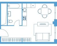 1-комнатная квартира площадью 39.5 кв.м, Кожевнический проезд, 4 | цена 13 889 000 руб. | www.metrprice.ru