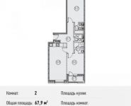 2-комнатная квартира площадью 67.9 кв.м, Ленинградский просп., 31 | цена 13 130 163 руб. | www.metrprice.ru