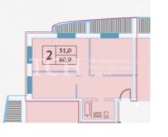 2-комнатная квартира площадью 57.4 кв.м, Хлебозаводская ул., 28 | цена 3 900 000 руб. | www.metrprice.ru