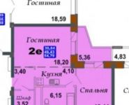 1-комнатная квартира площадью 55 кв.м, Силикатная ул., 4 | цена 3 900 000 руб. | www.metrprice.ru