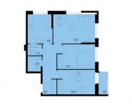 3-комнатная квартира площадью 63.1 кв.м, Транспортный пр., 15 | цена 5 531 598 руб. | www.metrprice.ru