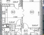 1-комнатная квартира площадью 41.7 кв.м, проезд Черского, 17 | цена 7 418 284 руб. | www.metrprice.ru